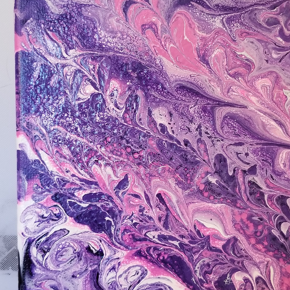 Original Acrylic Silicone 12x12 Painting - Picture 3 of 8